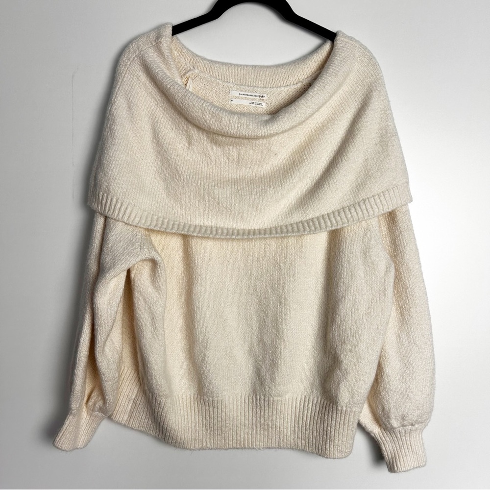 Anthropologie off the shoulder sweater